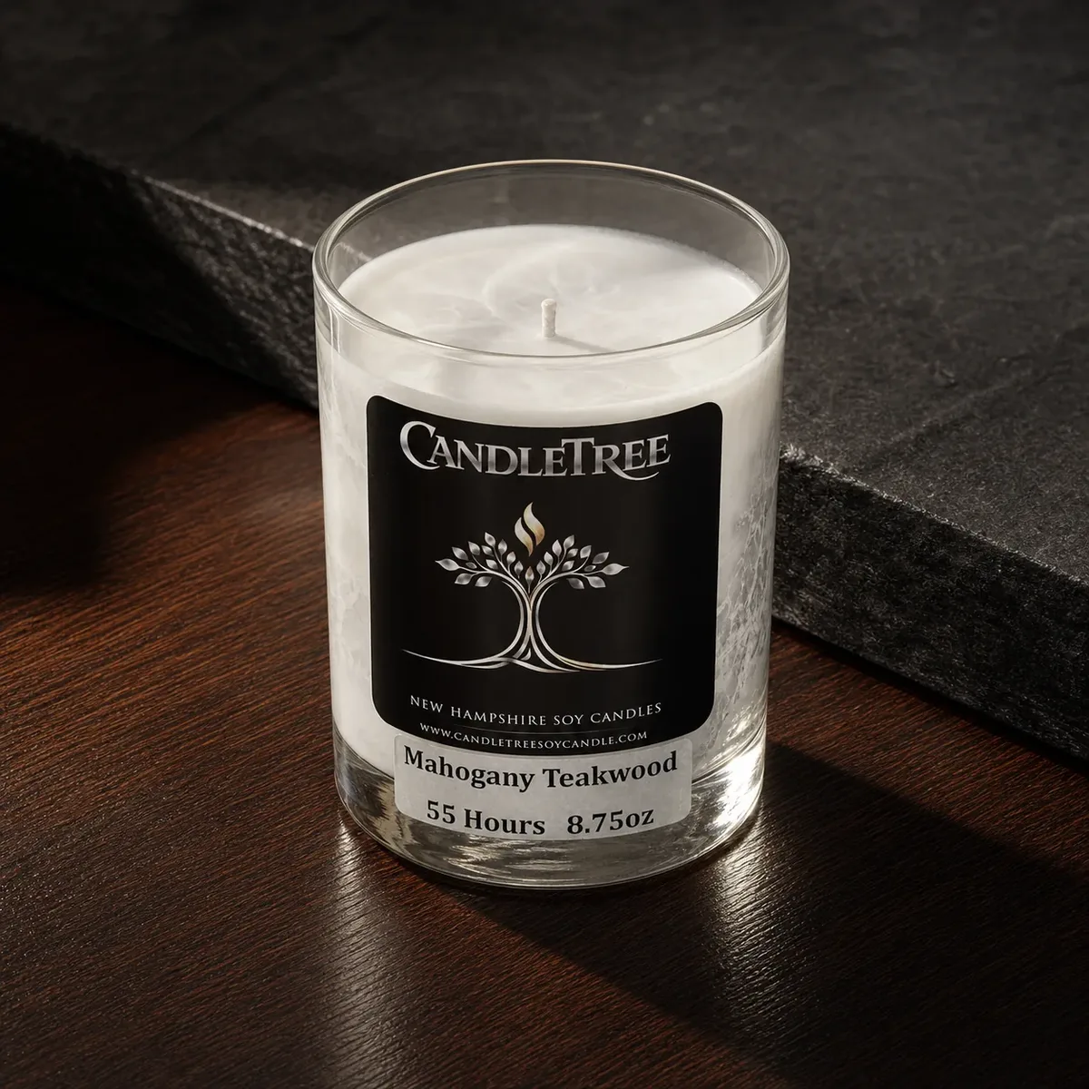 Cologne-inspired soy candle — Mahogany Teakwood