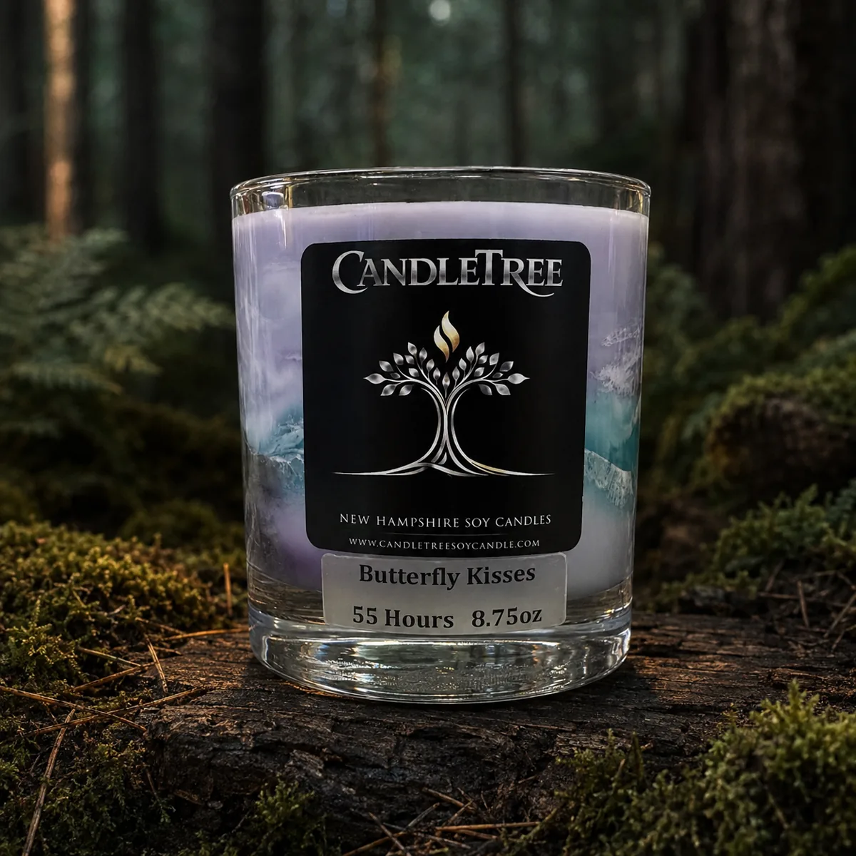 Butterfly Kisses soy candle — Earthy & Woodsy collection
