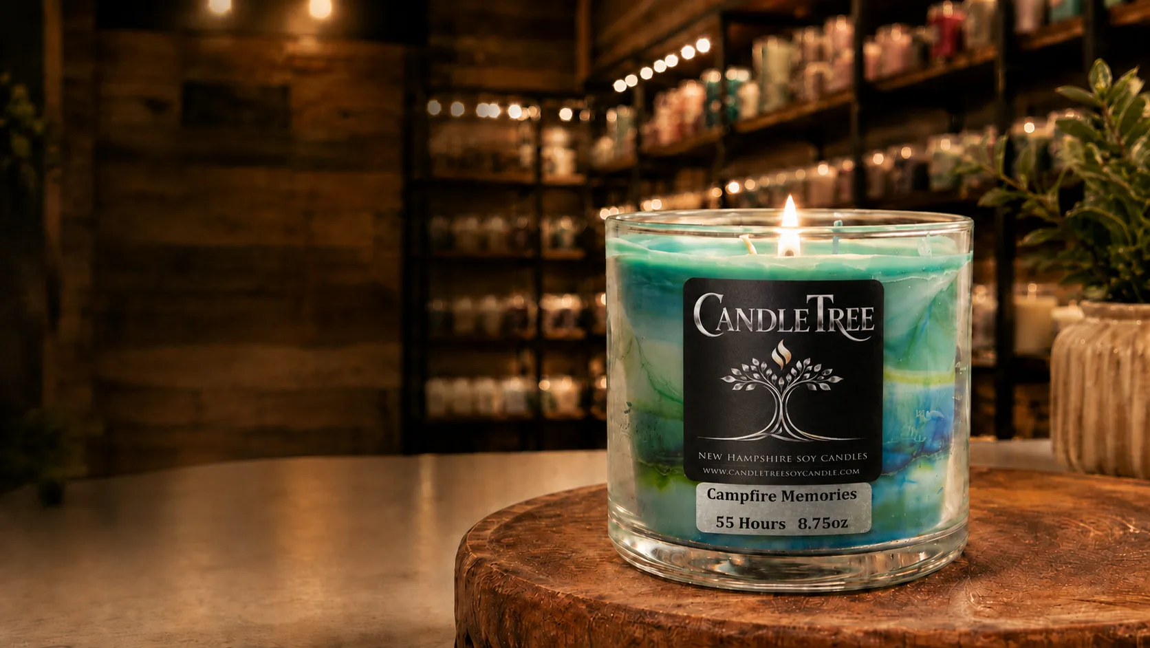 CandleTree hand-poured soy candle — available for wholesale and corporate gifting