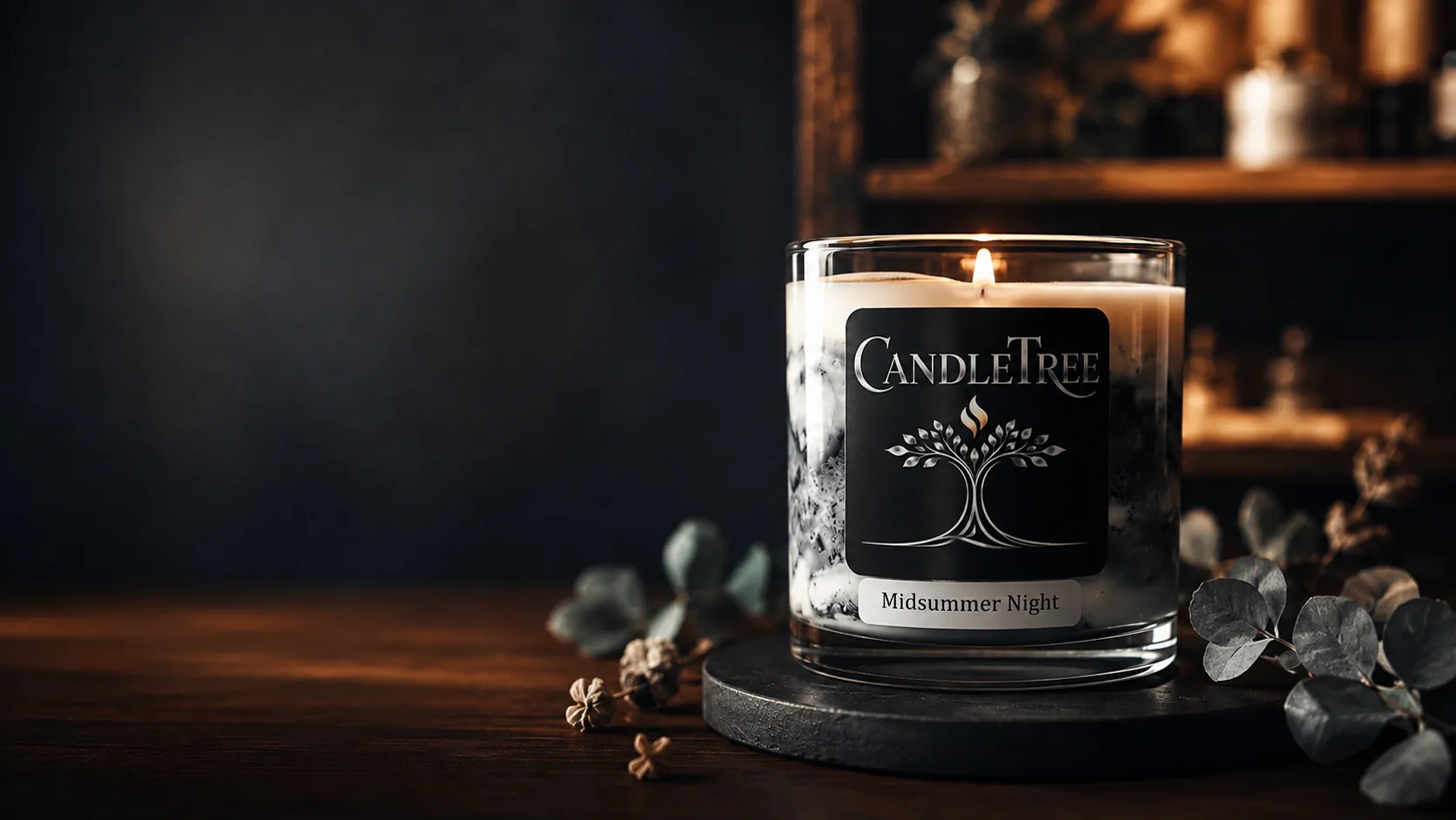 CandleTree Midsummer Night hand-poured soy candle