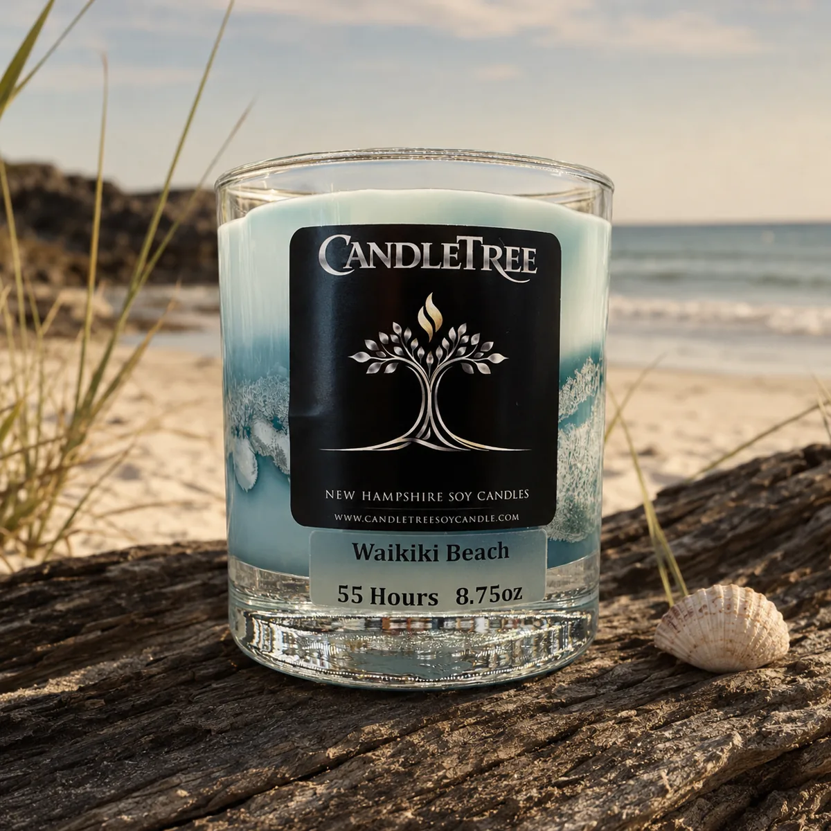 Waikiki Beach soy candle — Summer Favorites collection